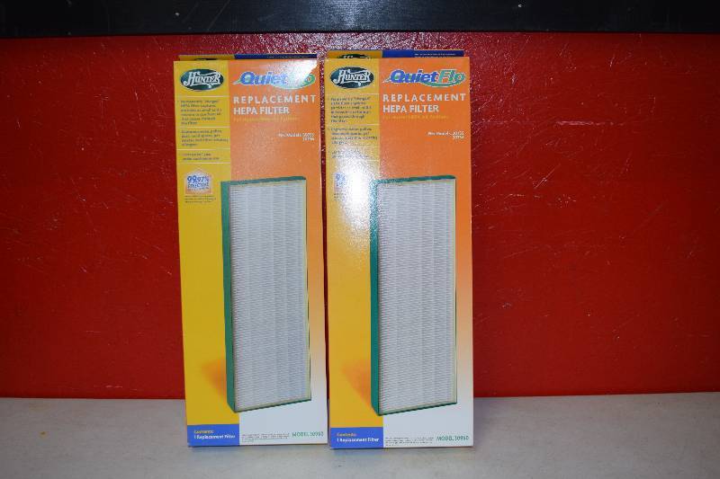 lot 140 image: 2 Hunter Quiet Flo Replacement HEPA Filters