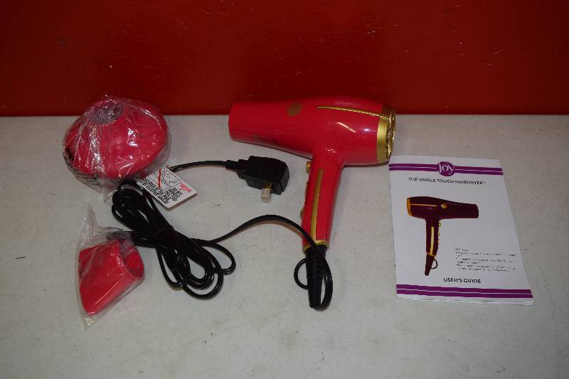lot 179 image: Joy Mangano Single Touch Hair Dryer
