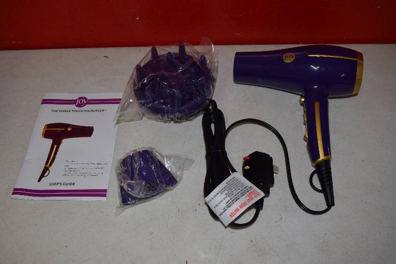 lot 178 image: Joy Mangano Single Touch Hair Dryer
