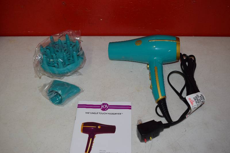 lot 177 image: Joy Mangano Single Touch Hair Dryer