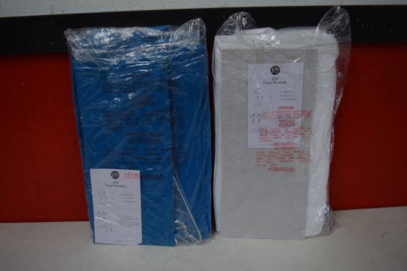 lot 182 image: 2 Joy Mangano Closet Wardrobes