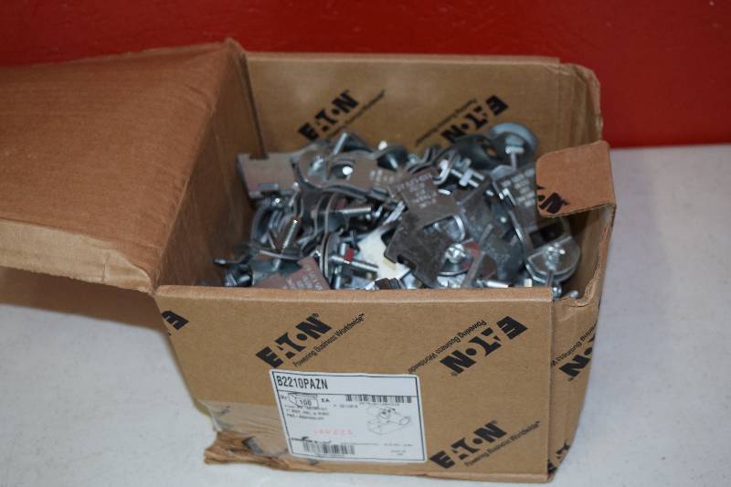 lot 207 image: 100 Eaton EMT Unistrut Straps