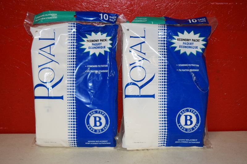 lot 209 image: 2 Packages of 10 Royal Vacuum Bags