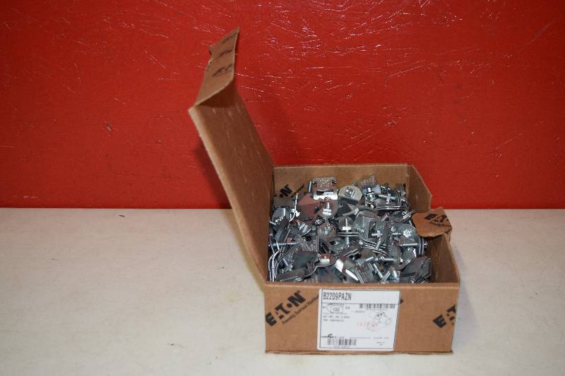 lot 206 image: 100 Eaton EMT Unistrut Straps