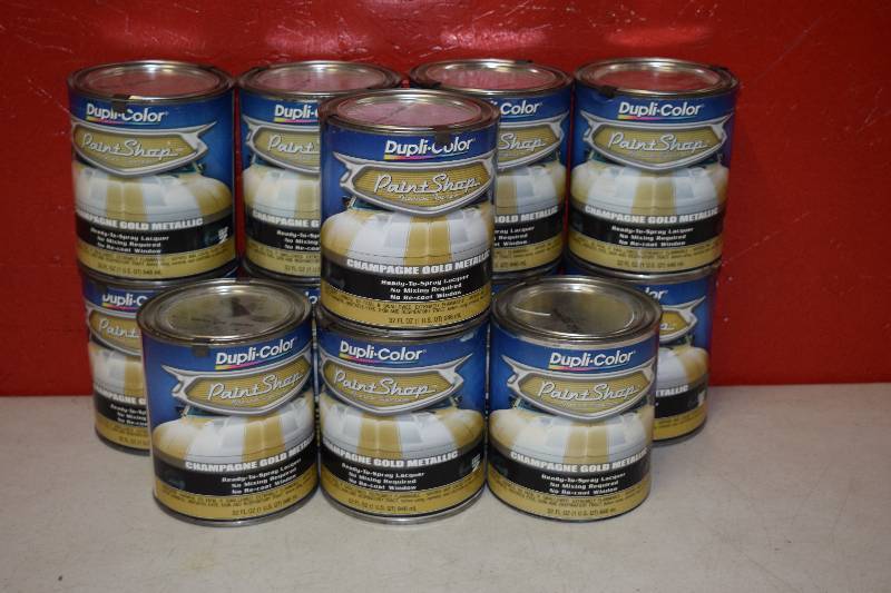 lot 234 image: 12 Quarts Dupli-Color Ready to Spray Lacquer