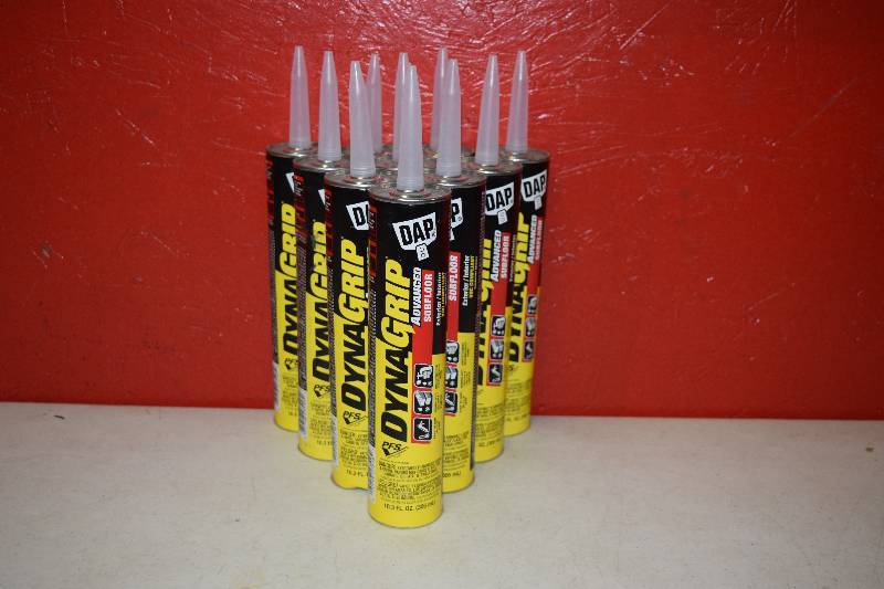lot 240 image: 10 Tubes Dap Dyna-Grip Advance Subfloor Adhesive