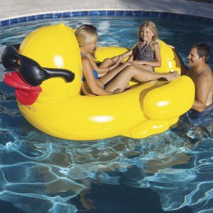 lot 256 image: Game Giant Inflatable Derby Duck