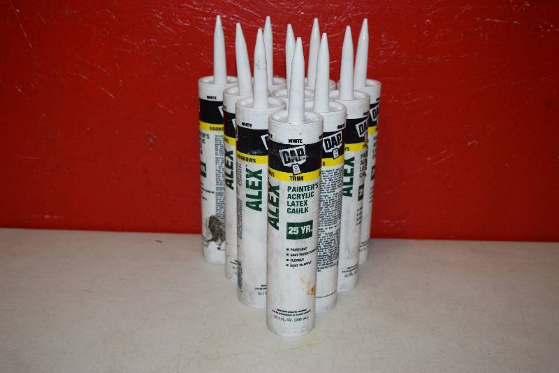 lot 241 image: 10 Tubes Dap Alex Painters Acrylic Latex Caulk
