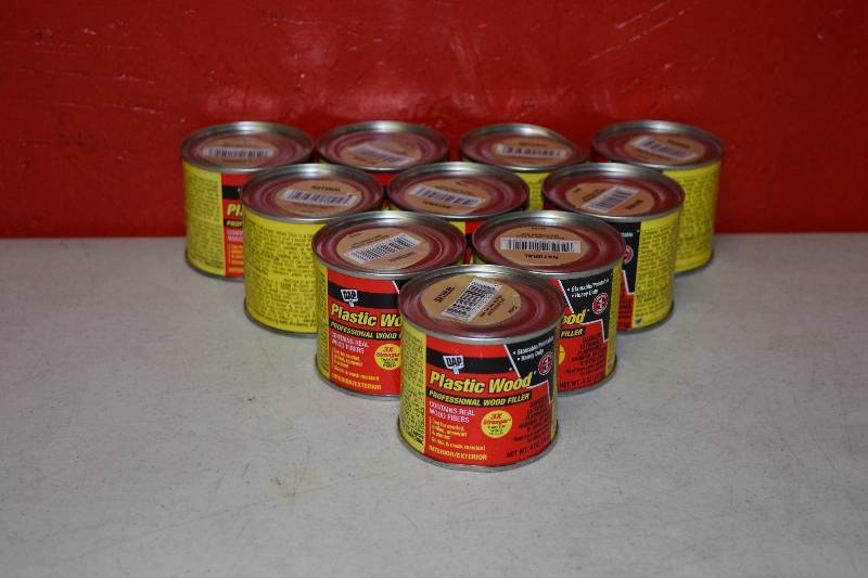 lot 280 image: 10 Cans Dap Plastic Wood Wood Filler