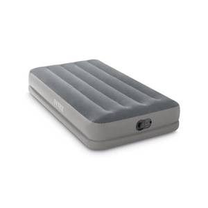 lot 1324 image: Intex 64112E Dura-Beam Standard Prestige Air Mattress Fiber-Tech �� Twin Size �� Built-in USB Electric Pump �� 12in Bed Height �� 300lb Weight Capacity