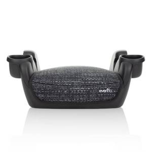 lot 1350 image: Evenflo GoTime No Back Booster Car Seat (Static Black)