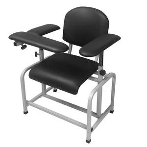 lot 1369 image: Helsevesen Comfortable Padded Blood Drawing Chair, Lab Phlebotomy Chair with Adjustable Armrest (Black)