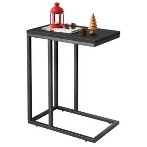 lot 1370 image: WLIVE Side Table, C Shaped End Table for Couch, Sofa and Bed, Large Desktop C Table for Living Room, Bedroom, Black
