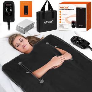 lot 2158 image: X-Vcak Sauna Blanket, Sauna, Portable Sauna for Home, 86-158��, 20-60 Minutes Timer, 6 ft x 2.62 ft