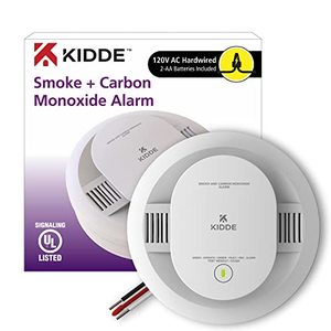 lot 2166 image: Kidde Hardwired Smoke & Carbon Monoxide Detector, AA Battery Backup, Interconnectable, LED Warning Light Indicators
