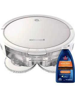 lot 2174 image: Bissell SpinWave Hard Floor Expert Pet Robot, Wet Mop and Dry Robot Vacuum, WiFi Connected with Structured Navigation, 3115