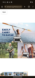 lot 2176 image: Kayak Cooler Behind Seat Waterproof Seat Back Cooler for Kayaks with Lawn Chair Style Seat Kayak Accessories Cooler Bag Portable Ice Chest Cooler for Kayaking Camping Travel Beaches