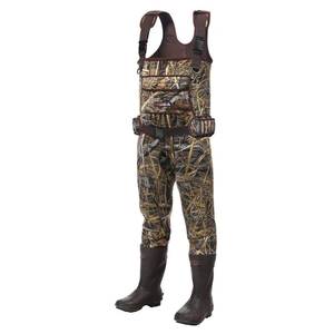 lot 2182 image: HISEA Chest Waders Neoprene Duck Hunting Waders for Men with 600G Insulated Boot Waterproof Camo Bootfoot Fishing Waders