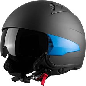 lot 3140 image: Westt Half Helmet Motorcycle - Scooter Helmet Open Face Motorcycle Helmet for Women & Men - 34 Helmet Motorcycle Moped Helmet with Sun Visor DOT Approved for Vespa Motorbike