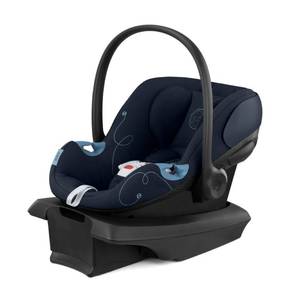lot 3166 image: Cybex Aton G Infant Car Seat with Linear Side-Impact Protection, 11-Position Adjustable Headrest, in-Shell Ventilation, Easy-in Buckle and Secure Safelock Base, Ocean Blue - Retail $249.95