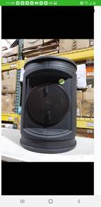 lot 3170 image: Good Ideas Compost Wizard Jr Outdoor Garden Compost Bin Container Black