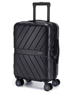 lot 3171 image: BAGSMART Carry On Luggage 22x14x9 Airline Approved With TSA Lock, 1OO% Polycarbonate Hardside Luggage with Spinner Wheels, Durable Hard Shell Carry On Suitcase 20 inch Black