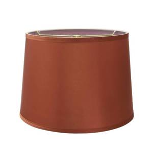 lot 3194 image: Aspen Creative 32307A, Transitional Hardback Empire Shaped Spider Construction Lamp Shade in Burnt Orange, 14 wide (12 x 14 x 10)