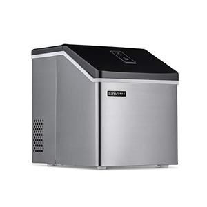 lot 3201 image: Luma Comfort Clear Ice Cube Maker Machine  First Cubes In 15 Minutes, 28 lbs. of Ice in 24 Hours  Countertop Portable Design in Stainless Steel - IM200SS
