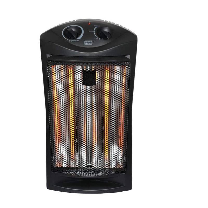 lot 2178 image: 1500-Watt Black Electric Tower Quartz Infrared Space Heater with Thermostat- NO BOX AND IS NOT WORKING