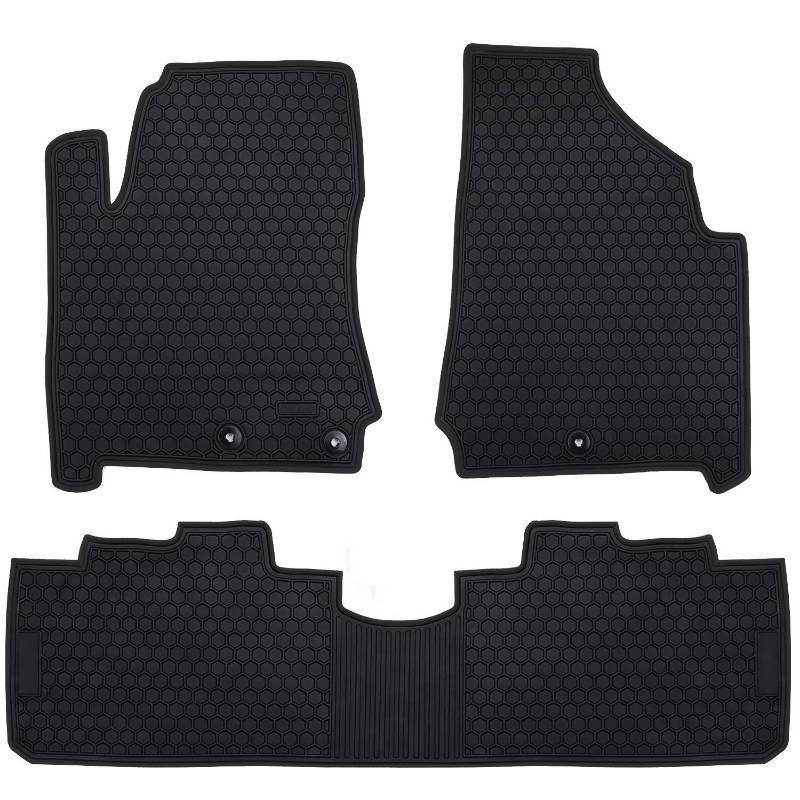 lot 4799 image: San Auto Car Floor Mat Rubber Custom Fit for Cadillac SRX 2019 2018 2017 2016 2015 2014 2013 2012 2011 2010 Full Black Auto Floor Liners All Weather Heavy Duty Odorless