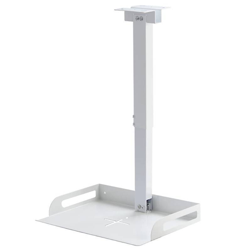 lot 1953 image: Drsn Universal Ceiling Mount with Tray for ProjectorCamera, No Hole Installation, Height Adjustable 11.4-22inches, in-Tube Cable Routing, WallCeiling Mounting
