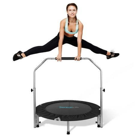 lot 1974 image: SereneLife 40 Inch Portable Pro Aerobics Jumping Sports Trampoline Adult Size - Retail $98,79