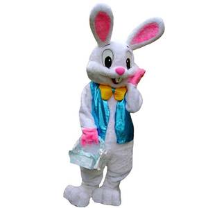 lot 1554 image: JIUYUE Easter Rabbit Bunny Rabbit Mascot Costume Adult Size Fancy Dress