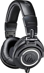 lot 1560 image: Audio-Technica ATH-M50X Professional Studio Monitor Headphones, Black, Professional Grade, Critically Acclaimed, with Detachable Cable