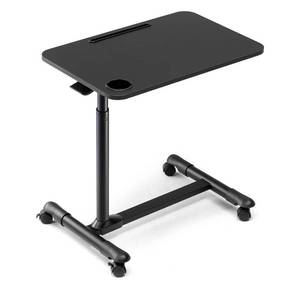 lot 1569 image: ETHU Overbed Table with Wheels, Upgrade Adjustable Hospital Bed Table, Rolling Tray Table, Overbed Bedside Rolling Laptop Table for Home & Medical