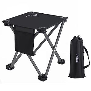 lot 1579 image: Roptat Camping Stool,Portable Folding Compact Lightweight Stool Seat for Camping Fishing Hiking Gardening Outdoor Walking Backpacking Travelling and Beach with Carry Bag (Black)