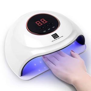 lot 1580 image: WEVILI UV LED Nail Lamp 72W, Faster Gel Polish Nail Dryer,Professional Gel UV Light for Nails with 3 Timers & Auto Sensor, Gel Polish Light Nail Curing Lamp with LCD Screen for Salon and Home