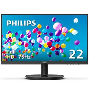 lot 1585 image: PHILIPS 22 inch Class Thin Full HD (1920 x 1080) 75Hz Monitor, VESA, HDMI & VGA Port, 4 Year Advance Replacement Warranty, 221V8LN
