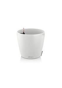 lot 1595 image: Lechuza 13230 Classico Color 43 Self-Watering Indoor and Outdoor Use, 17 x 16, White Matte Planter