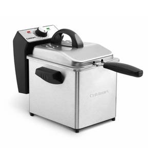 lot 1612 image: Cuisinart CDF-130 Deep Fryer, 2 Quart, Stainless Steel