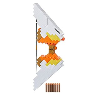 lot 1621 image: NERF Minecraft Sabrewing Motorized Blaster Bow, 8 Elite Darts, 8-Dart Clip, Electric Full Auto Toy Foam Blasters, Minecraft Toys for 8 Year Old Boys and Girls and Up