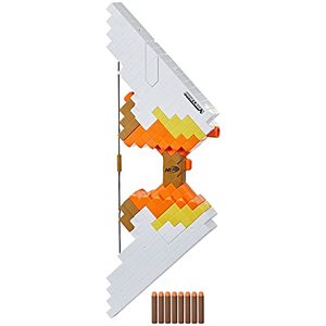 lot 2387 image: Nerf Minecraft Sabrewing Motorized Blaster Bow, 8 Elite Darts, 8-Dart Clip, Electric Full Auto Toy Foam Blasters, Minecraft Toys for 8 Year Old Boys and Girls and Up