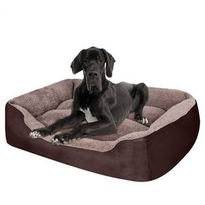 lot 2407 image: PUPPBUDD Dog Beds for Extra Large Dogs, Rectangle Washable Dog Bed Comfortable and Breathable Pet Sofa Warming Orthopedic Dog Bed for Jumbo Dogs