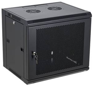 lot 2426 image: Tedgetal 9U Wall Mount Server Cabinet Network Rack Vented Enclosure Locking Door