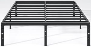 lot 2427 image: NEW JETO Metal Bed Frame-Simple and Atmospheric Metal Platform Bed Frame, Storage Space Under The Bed Heavy Duty Frame Bed, Sturdy Full Size Bed Frame, 18 Inch, Full
