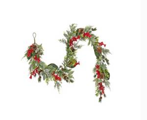 lot 3471 image: National Tree Company Indoor 6-ft Mixed Needle Artificial Garland 5 Units