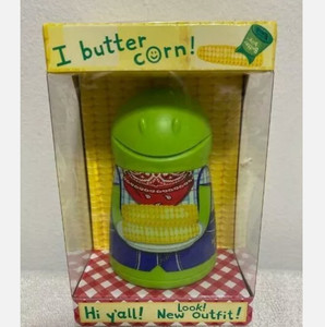 lot 3474 image: Talisman Designs Butter Boy Butter Keeper & Spreader, Green BoyGreen