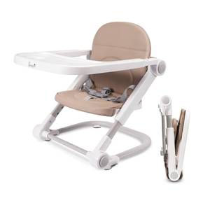 lot 3481 image: LI��l Pengyu Baby Booster Seat for Dining Table, Portable Travel Dinner Chair with Adjustable Tray and Height, Easy to Assemble and Fold up