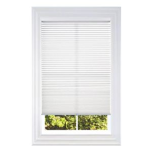 lot 3488 image: BlindsAvenue Cellular Honeycomb Cordless Shade, 916 Single Cell, Light Filtering, (White, 35.5 W x 48 H)