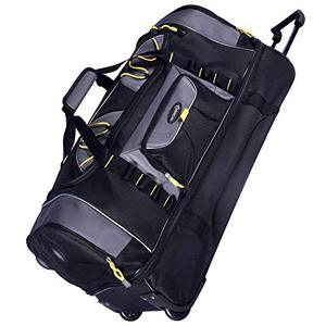 lot 3537 image: TPRC Sierra Madre II Upright Rolling Duffel Bag, BlackGray, 36-Inch